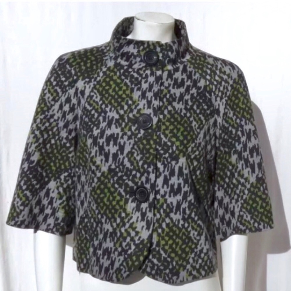 Trina Turk Mod Abstract Shiro Cropped Jacket